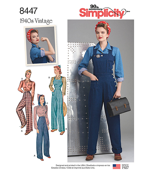The Goodwood Revival and my Simplicity 8447 1940s Vintage Dungarees –  Norfolk Daphne